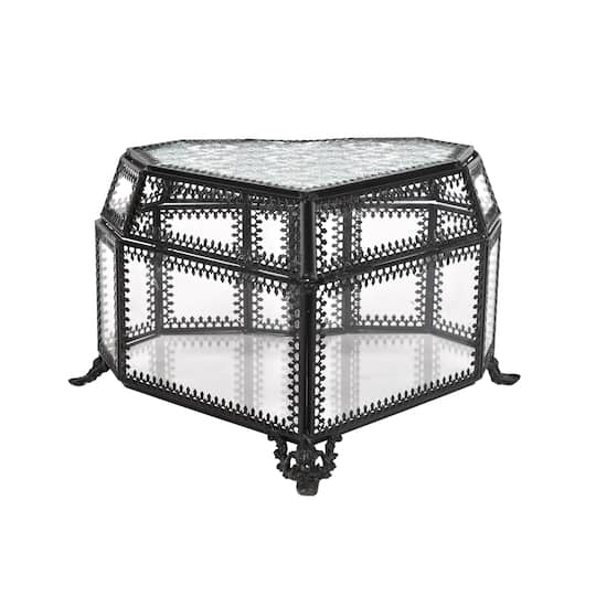 8.5" Glass Heart Terrarium by Ashland®